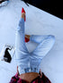 MOM STRETCH pants "NEPTUNE" - LIGHT BLUE AT133-37